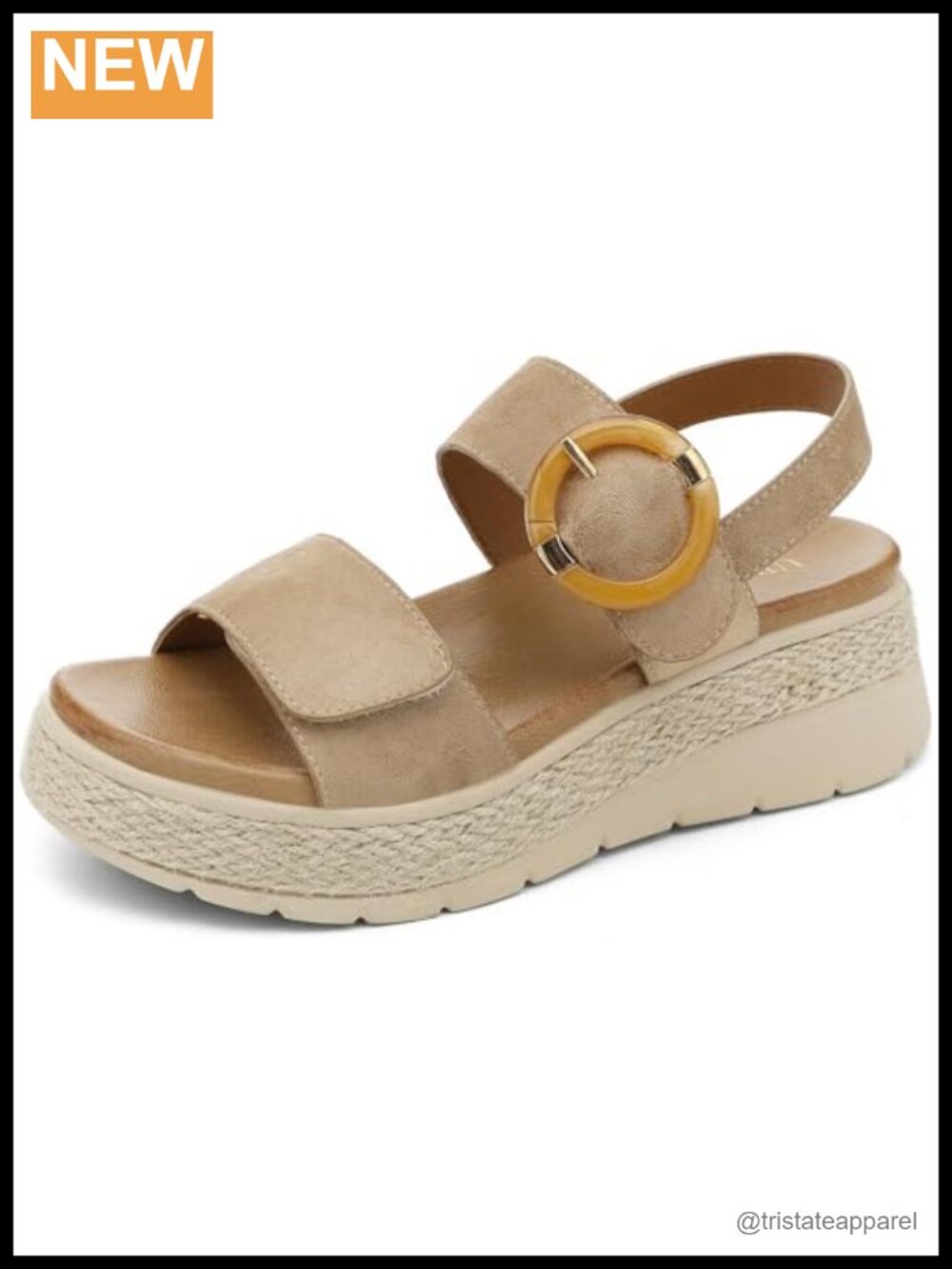Womens Espadrille Platform Sandals Low Wedge Orthopedic Arch Support